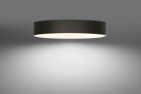 Ceiling lamp SKALA 80 black + 6x LED light bulb E27 3000K Warm 7.5W 620lm