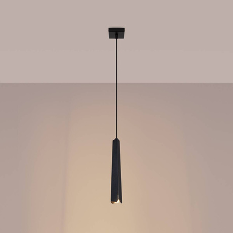 Hanging lamp PRYSM 1 black + 1x LED Bulb G9 3000K Warm White 4.5W 450lm