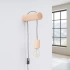 Wall lamp NIMBI E27 with a switch