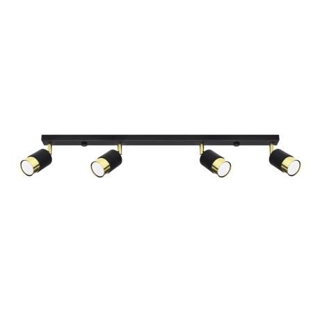 Ceiling lamp NERO 4 black/golden