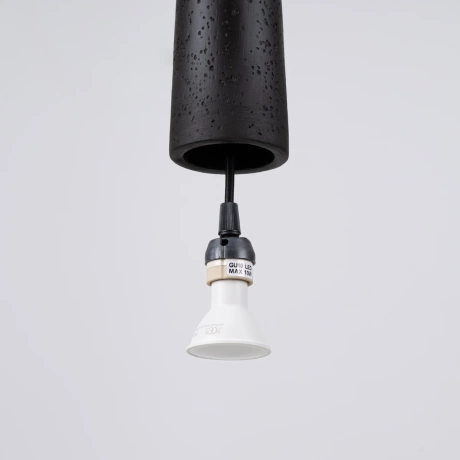 Pendant lamp ELECTRA black concrete