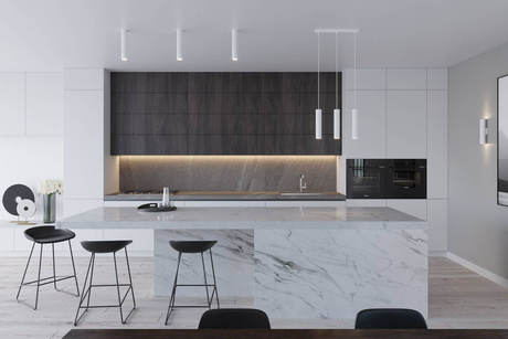 Pendant lamp LAGOS 3P white + 3x LED Bulb GU-10 4000K Cool White 7W 630lm