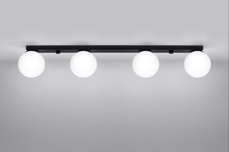 Ceiling lamp YOLI 4 black + 4x LED Bulb G9 4000K Cool White 4.5W 460lm