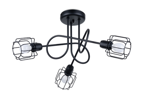 Chandelier BELUCI 3S black + 3x LED Bulb E14 3000K Warm 7.5W 620lm