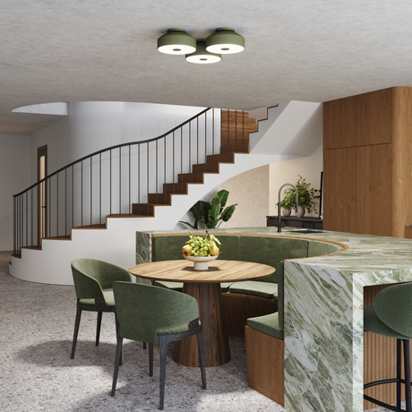 Ceiling lamp OMIQ olive green