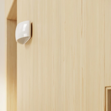 Varnished wall lamp PONTIUS white gloss