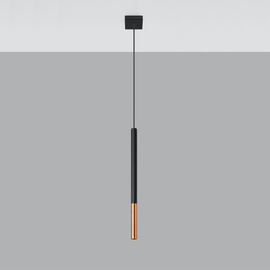 Pendant lamp MOZAICA 1 black/copper