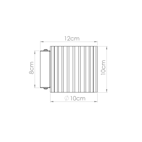 Wall lamp AURA black G9