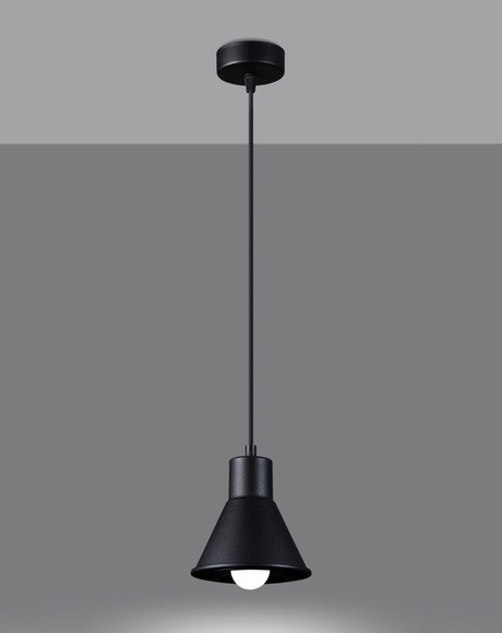 Hanging lamp TALEJA 1 black [E27 + 1x LED bulb E27 3000K Warm 7,5W 620lm.