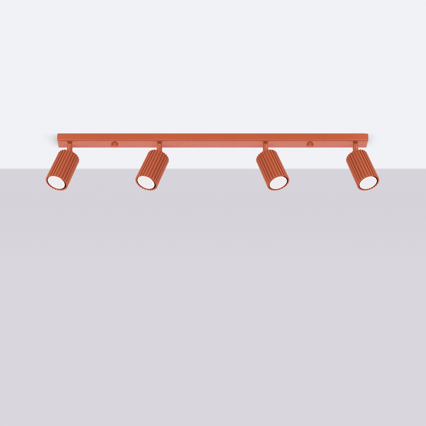 Ceiling lamp KARBON 4L red ochre