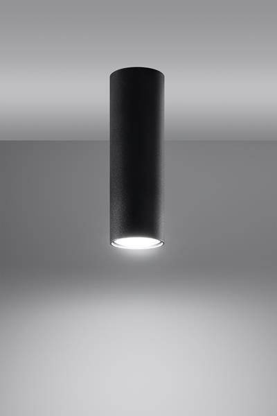 Ceiling lamp LAGOS 20 black + 1x LED bulb GU-10 3000K Warm 7W 620lm