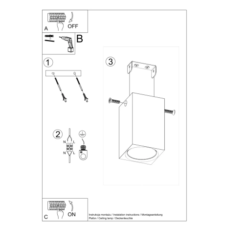 Ceiling lamp KEKE 10 oak