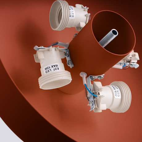 Ceiling lamp OMIQ red ochre