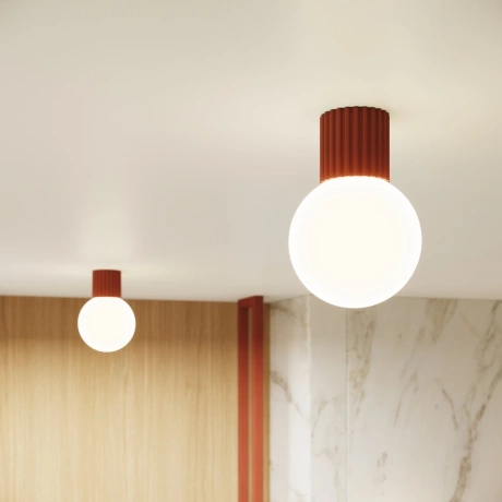 Wall lamp HALO red ochra IP44