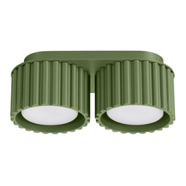Ceiling lamp AURA 2 olive green Gx53