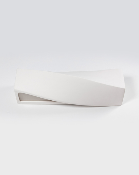 Wall ceramic lamp SIGMA white + 1x LED Bulb E27 4000K Cool White 7.5W 650lm