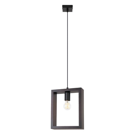 Ceiling pendant lamp ARIES wenge + 1x LED Bulb E27 3000K Warm White 7.5W 620lm