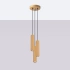 Pendant lamp KARBON 3P gold