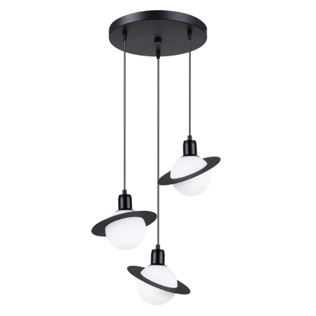 Pendant lamp HYPERION 3P black