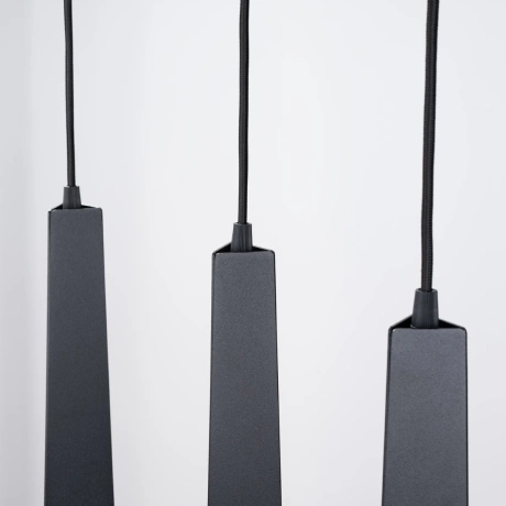Pendant lamp PRYSM 3L black
