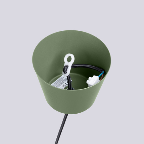 Pendant lamp BILO olive green