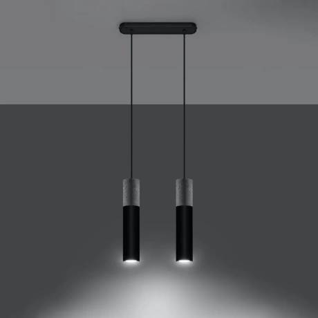 Pendant lamp BORGIO 2 black