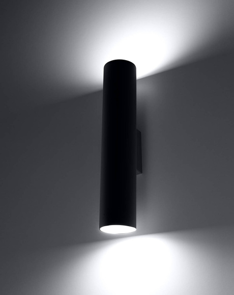 Wall lamp LAGOS 2 in black + 2x LED Bulb GU-10 4000K Cool White 7W 630lm