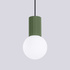 Pendant lamp HALO 1 olive green