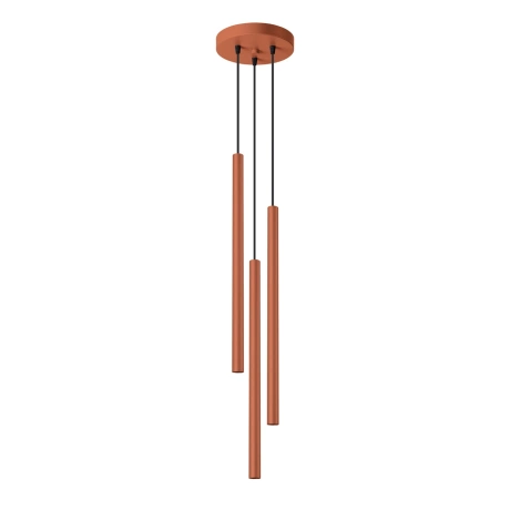 Pendant lamp PASTELO 3P red ochre