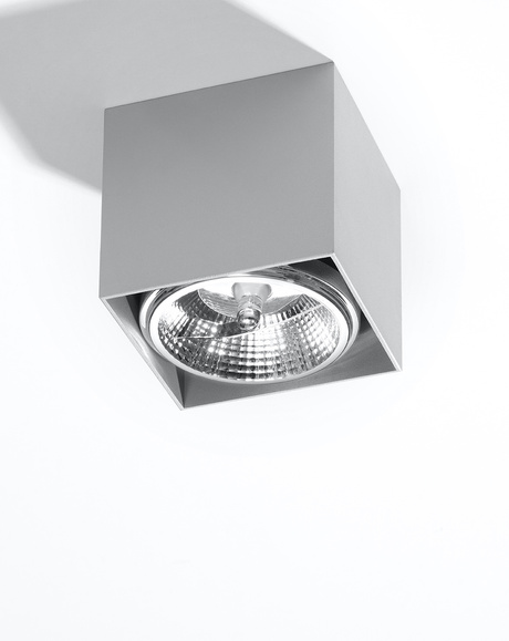 Ceiling lamp BLAKE gray + 1x LED bulb GU10 AR111 3000K WARM 12W 800lm