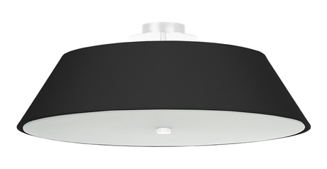 Ceiling lamp VEGA 60 black + 5x LED Bulb E27 3000K Warm 7.5W 620lm