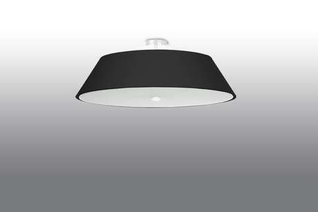 Ceiling lamp VEGA 60 black + 5x LED Bulb E27 3000K Warm 7.5W 620lm