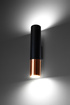 Wall lamp LOOPEZ black/copper + 2x LED Bulb GU-10 4000K Cool White 7W 630lm