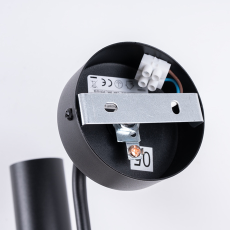 Wall lamp VECTOR black + 1X LED bulb E27 3000K 7W 760lm