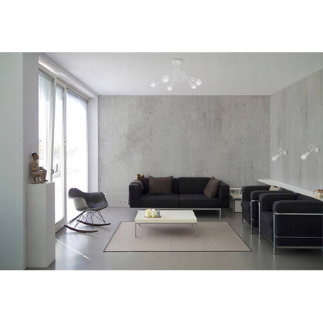 Wall lamp SUPEŁ white + 1X LED bulb E27 3000K 7W 760lm