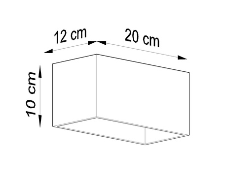 Wall lamp QUAD MAXI black