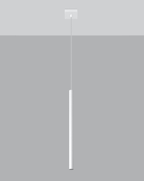 Pendant lamp PASTELO 1 white + 1x LED Bulb G9 4000K Cool White 4.5W 530lm