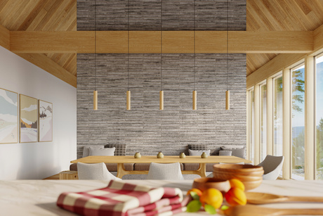 Hanging Lamp LINO 2 natural wood + 2x LED Bulb GU-10 4000K Cool White 7W 630lm