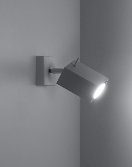 Wall lamp MERIDA 1 white + 1x LED Bulb GU-10 4000K Cool 7W 630lm