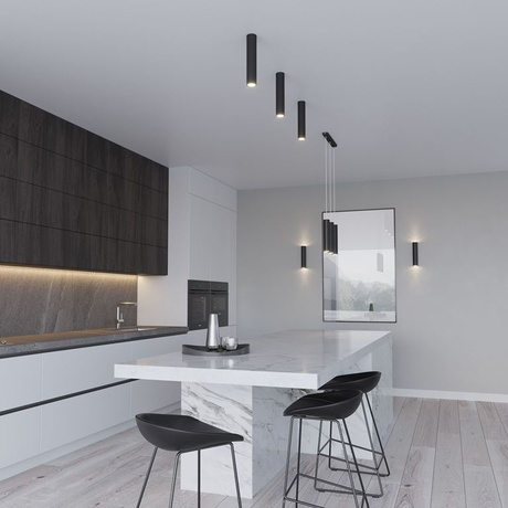 Wall lamp LAGOS 2 black + 2x LED Bulb GU-10 3000K Warm 7W 620lm