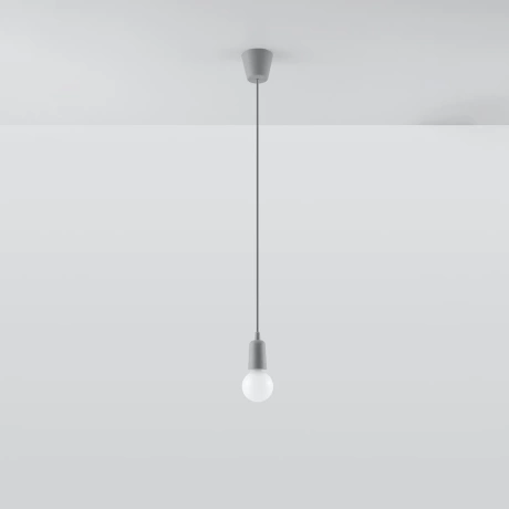 Pendant lamp DIEGO 1 grey