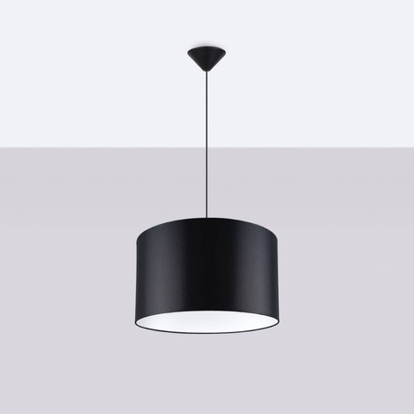 Pendant lamp NOVA 40 black + 1x LED Bulb E27 3000K Warm 7.5W 620lm