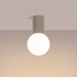 Ceiling lamp HALO taupe IP44