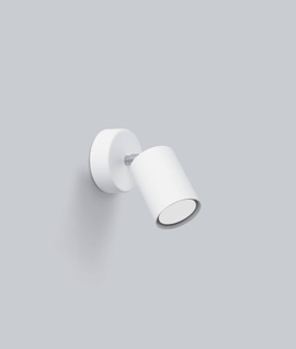 Wall lamp LEMMI 1 white + 1x LED Bulb GU-10 4000K Cool White 7W 530lm