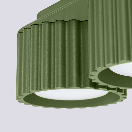 Ceiling lamp AURA 2 olive green Gx53