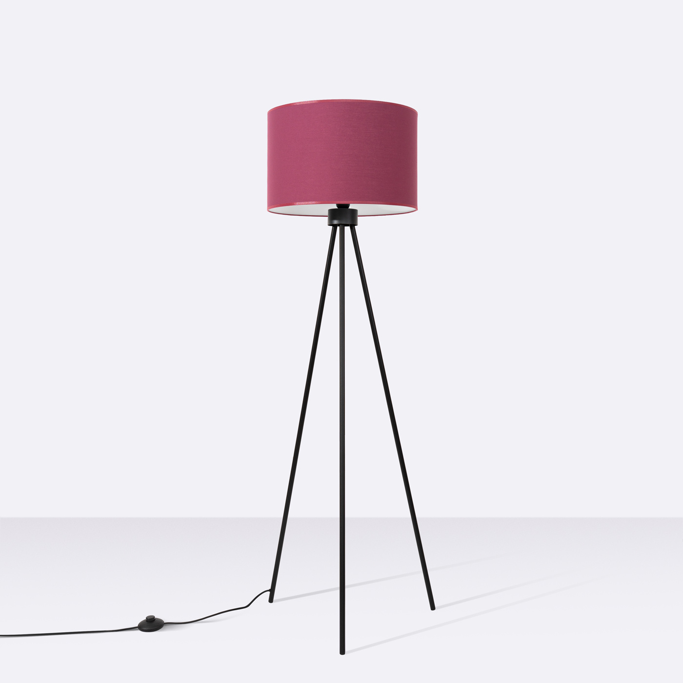 Floor lamp NEVIA burgundy