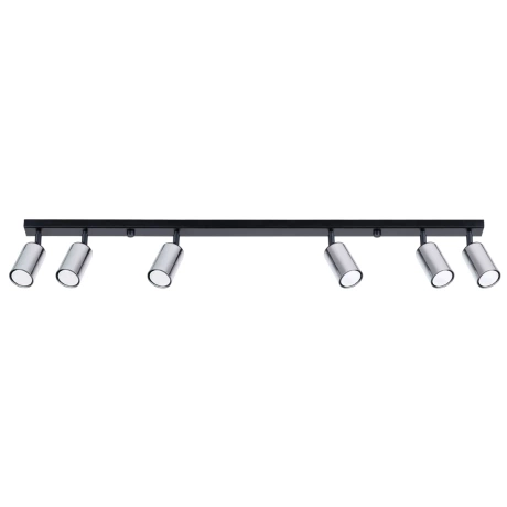 Ceiling lamp WINX 6L black/chrome