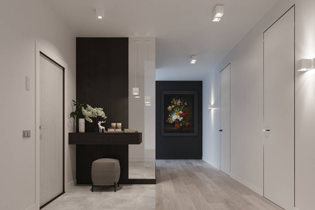 Ceiling lamp QUAD 1 white + 1x LED Bulb GU-10 4000K Cool White 7W 630lm