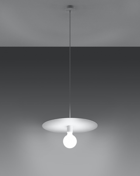 Hanging lamp FLAVIO white + 1x LED Bulb E27 4000K Cool White 7.5W 650lm