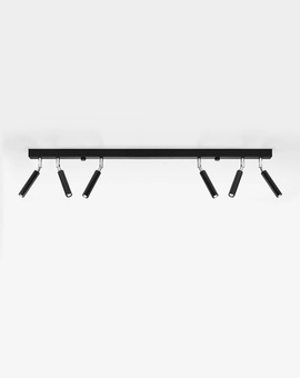 Ceiling lamp EYETECH 6 black + 6x LED Bulb G9 4000K Cool White 4.5W 530lm